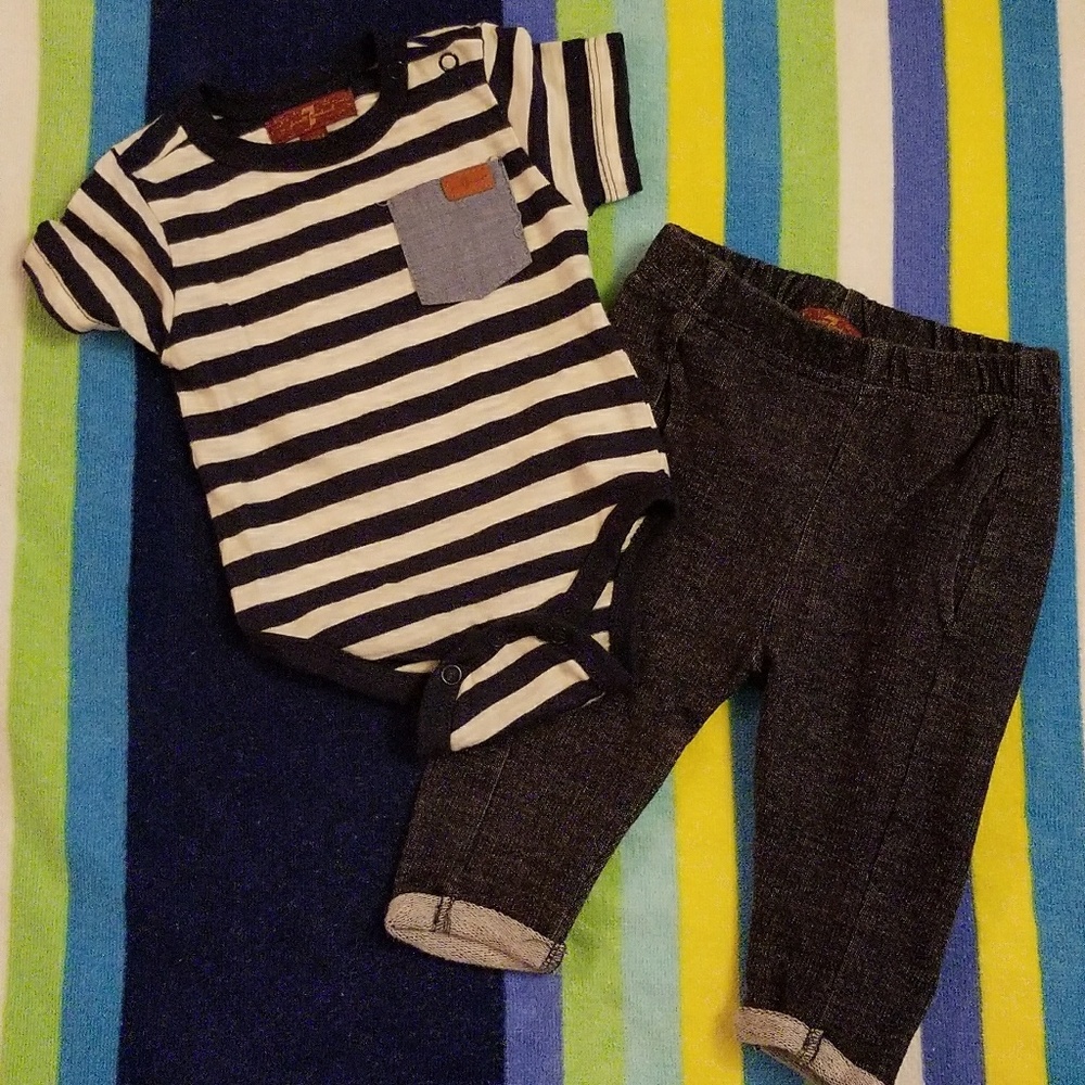 0/3 months 7 for All Mankind Set